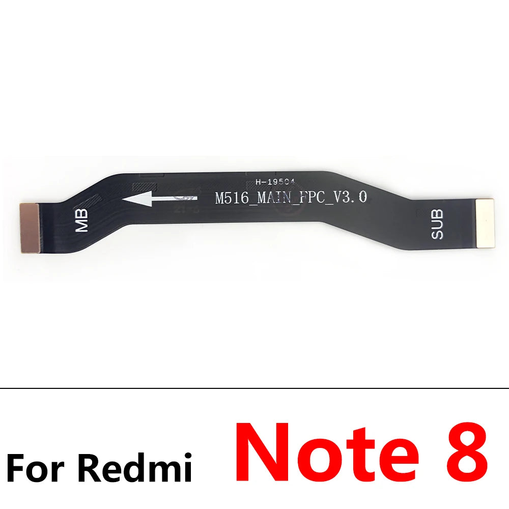 10Pcs/Lot, Main Board Motherboard Mainboard Flex Cable For Xiaomi Redmi 9 9A 9C 6 6A 8A Note 10 8 7 6 Pro Note 11 4G 5G  Xiaomi  Xiao mi phone repair parts