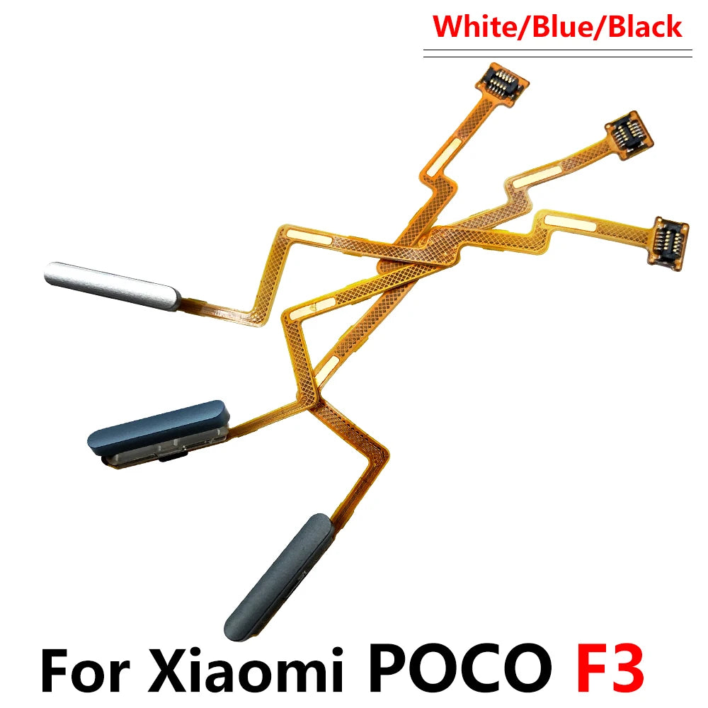 New Fingerprint Scanner For Xiaomi Poco M3 F3 X3 GT Pro Home Button Fingerprint Menu Return Key Sensor Flex Cable For Redmi 9T  Xiaomi  Xiao mi phone repair parts