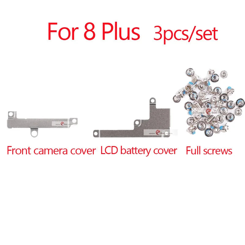 3pcs  LCD Cover Plate + Full Screw For iPhone 7 6 8 6S Plus 5 5S XS max Front Camera Lcd Touch Screen Metal Holder Bracket iPhone phone repair parts