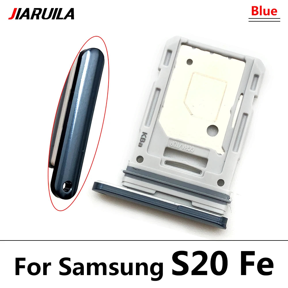 New For Samsung S21 S20 Plus Ultra Fe Dual SIM Card Slot SD Card Tray Holder Adapter Replacement Spare Parts Samsung phone repair parts