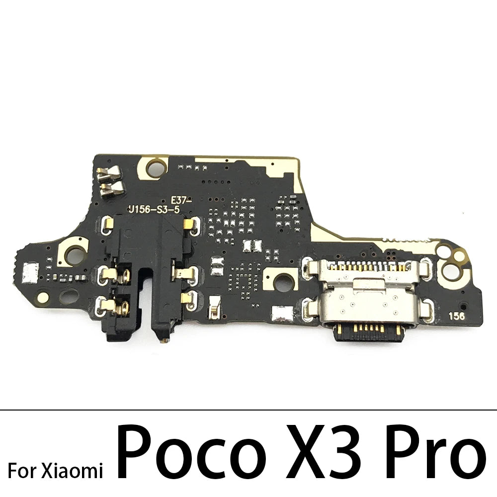 USB Port Charger Dock Connector Charging Board FLex Cable For Xiaomi Poco F1 F2 Pro F3 X3 X4 M3 M4 Pro 4G 5G Mic Microphone  Xiaomi  Xiao mi phone repair parts