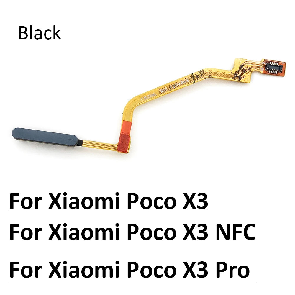 Fingerprint For Xiaomi Redmi Note 9 10 Pro 9s Poco X3 Pro M3 Home Button Fingerprint Menu Return Key Sensor Flex Cable Xiaomi  Xiao mi phone repair parts