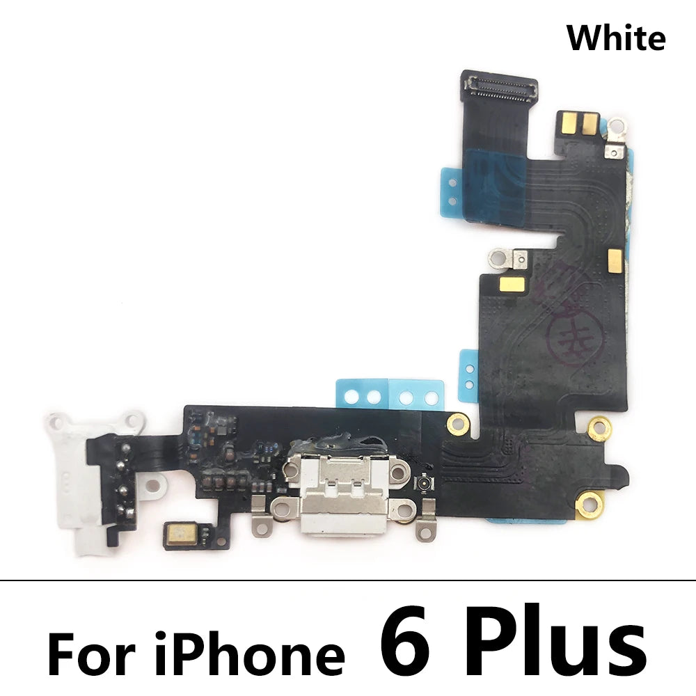 10Pcs/Lot, USB Micro Charger Charging Port Dock Connector Microphone Board Flex Cable For Iphone 6 6G 6S 7 7G 8 8G Plus iPhone phone repair parts