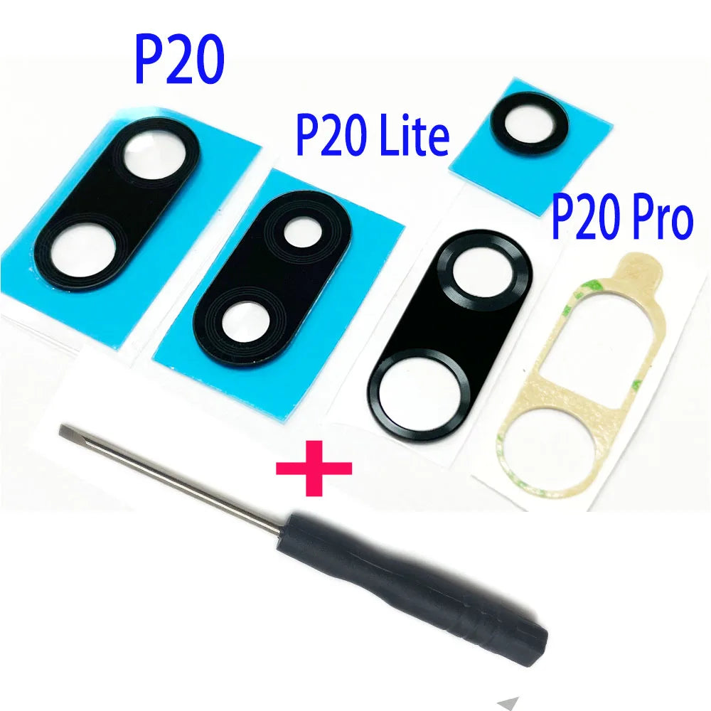 2Pcs/Lot , Back Camera Glass For Huawei P20 Pro P30 Lite Rear Camera Glass Lens with Glue Replacement Parts + Tool Huawei phone repair parts