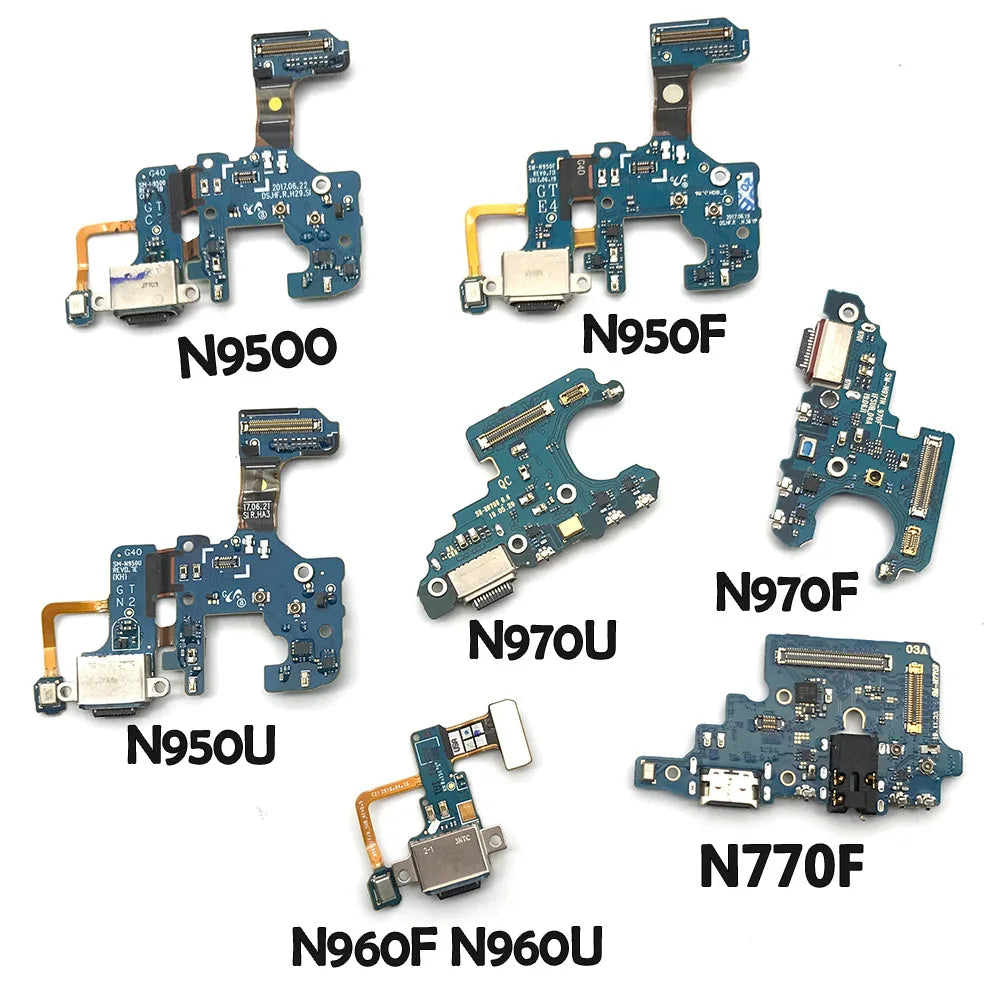 USB Charging Port Dock Connector Charge Board Flex Cable For Samsung Note 8 9 10 Lite Plus 20 Ultra N950F N970F N770F Samsung phone repair parts