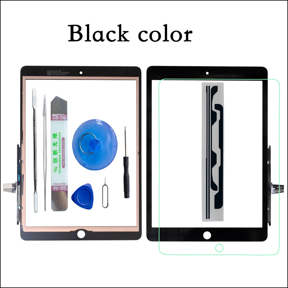 10.2" For iPad 9 Touch Screen Digitizer Glass 2021 A2602 A2603 A2604 A2605 With Home Button and Flex cable +Tools+Tempered Glass  iPad repair parts