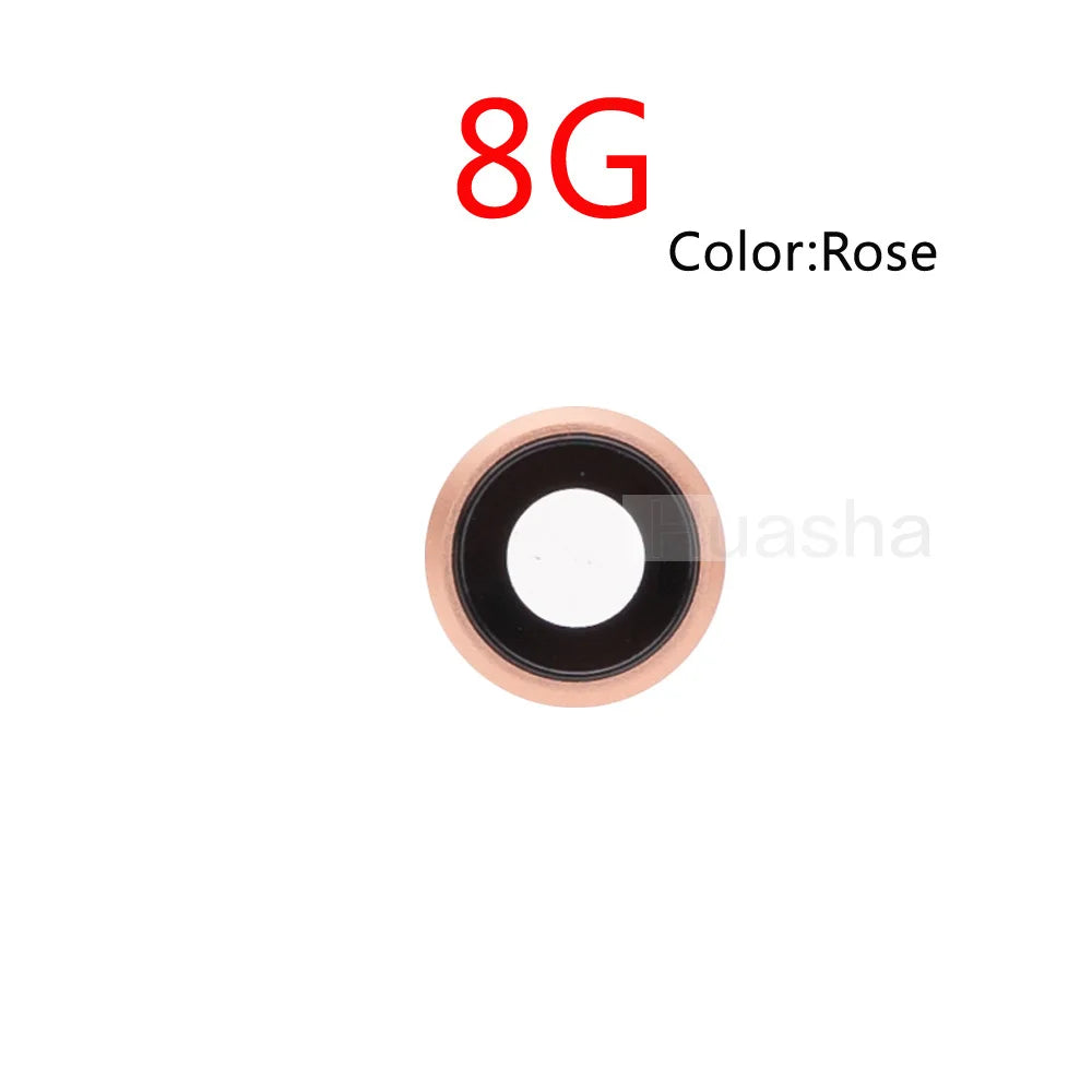 1pcs New Back Camera Glass Lens for iPhone 7G 7 8 PLUS Rear Camera Ring Holder with Glass Lens Cover Replacement Parts iPhone phone repair parts