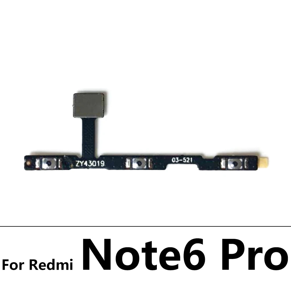 Volume Button Power Switch On Off Button Flex Cable For Xiaomi Redmi Note 3 4 4X 5 5A 6 7 8 8T 9 9T 10 Pro 9s 5G Power Key Xiaomi  Xiao mi phone repair parts