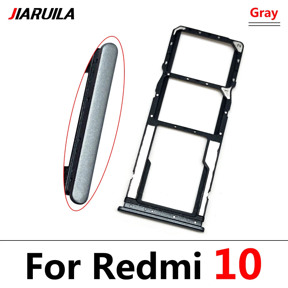 New SIM Card Slot SD Card Tray Holder Adapter For Xiaomi Redmi 10 10A 10C Repair Parts  Xiaomi  Xiao mi phone repair parts