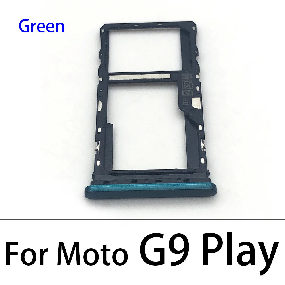 New SiM Tray For Motorola Moto G7 G8 G9 Play Plus Power Lite SIM Card Slot SD Card Tray Holder Adapter Motorola phone repair parts