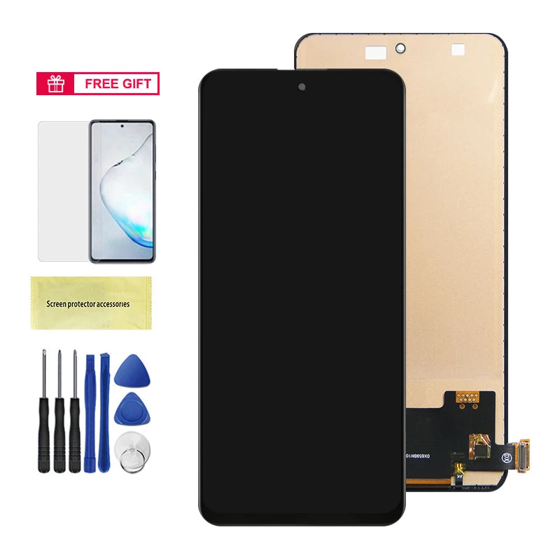 100% Tested Screen for Xiaomi Redmi Note 10 Pro M2101K6G M2101K6R LCD Display Touch Screen Digitizer Parts for Redmi Note 10 Pro Xiaomi phone repair parts