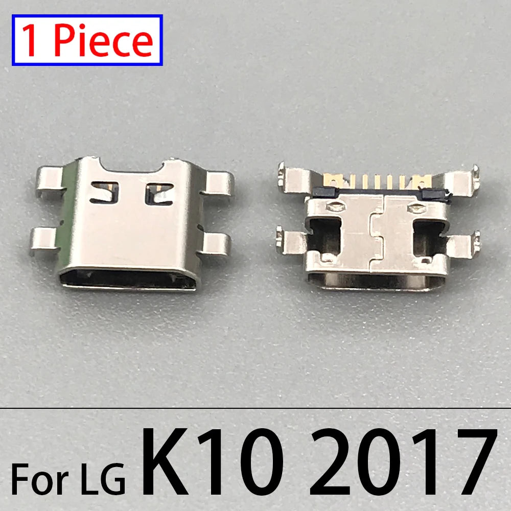 2Pcs, Charger Charging Connector USB Port Dock Connector For LG K9 K11 K4 K8 K12 Plus K50 K50s K41s K51 K51s k42 K52 K10 2017   LG phone repair parts