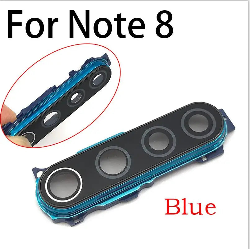 New For Xiaomi Redmi Note 8 / Note 8 Pro Back Rear Camera Glass Lens Frame Cover With Adhensive Xiaomi  Xiao mi phone repair parts