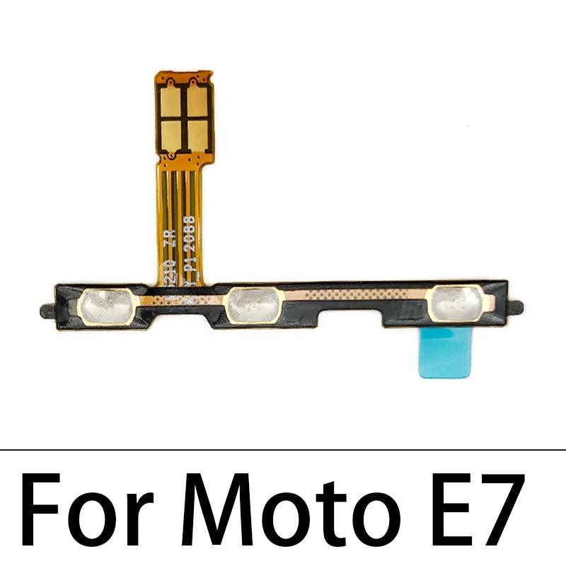 Power On Off Button Volume Side Key Flex Cable For Motorola Moto E13 E22 E32 E5 E6 E6s E7 Plus Power Play Go E20 E30 E40 Motorola phone repair parts
