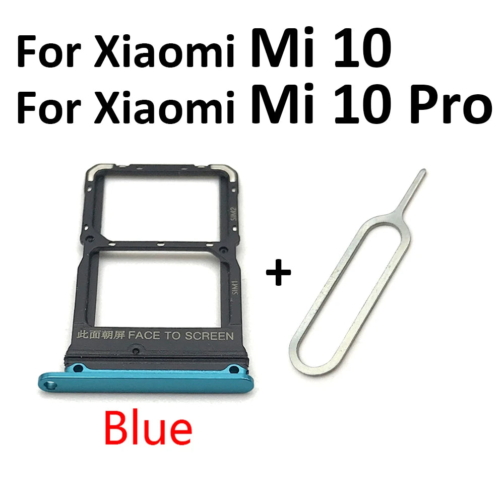 New For Xiaomi Redmi K20 K20 Pro For Xiaomi Mi 9T SIM Card Tray Slot Holder For Xiaomi Mi 10 Mi10 Pro 10T Lite Poco X3 Xiaomi  Xiao mi phone repair parts