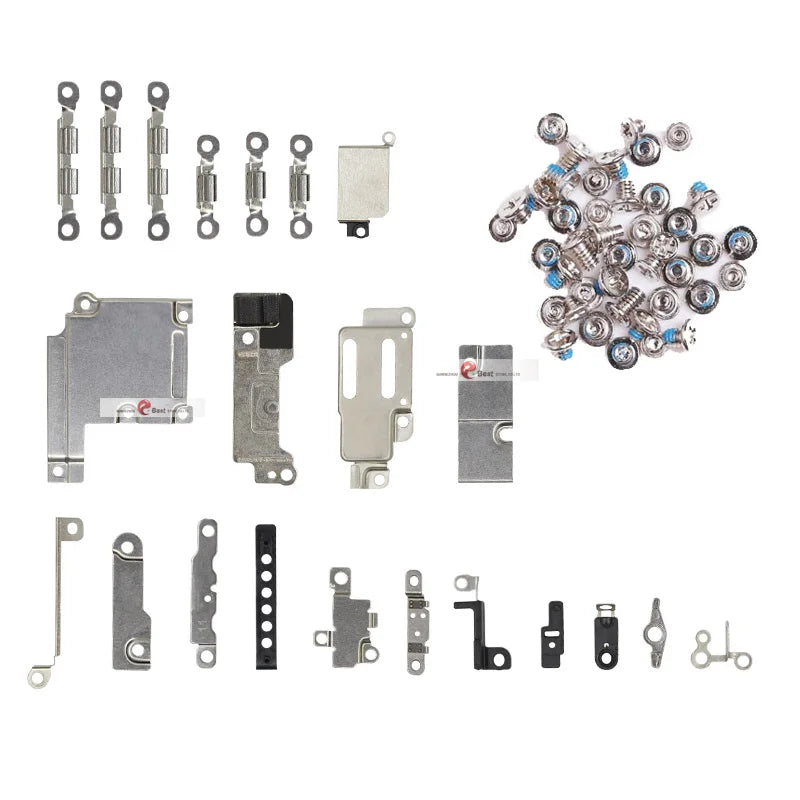 1set Full screws For iPhone 7 8 Plus 5S 6G 6S Plus Accessories Inside lcd screen battery home button Small Metal  Bracket Shield iPhone phone repair parts