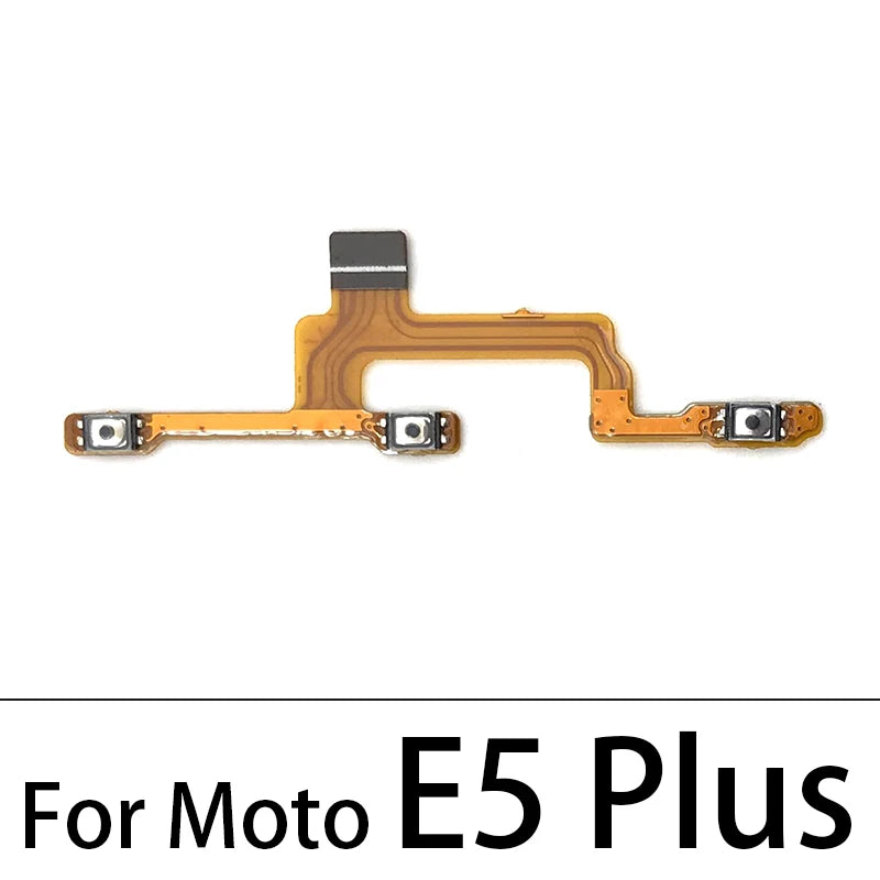Power On Off Button Volume Side Key Flex Cable For Motorola Moto E13 E22 E32 E5 E6 E6s E7 Plus Power Play Go E20 E30 E40 Motorola phone repair parts