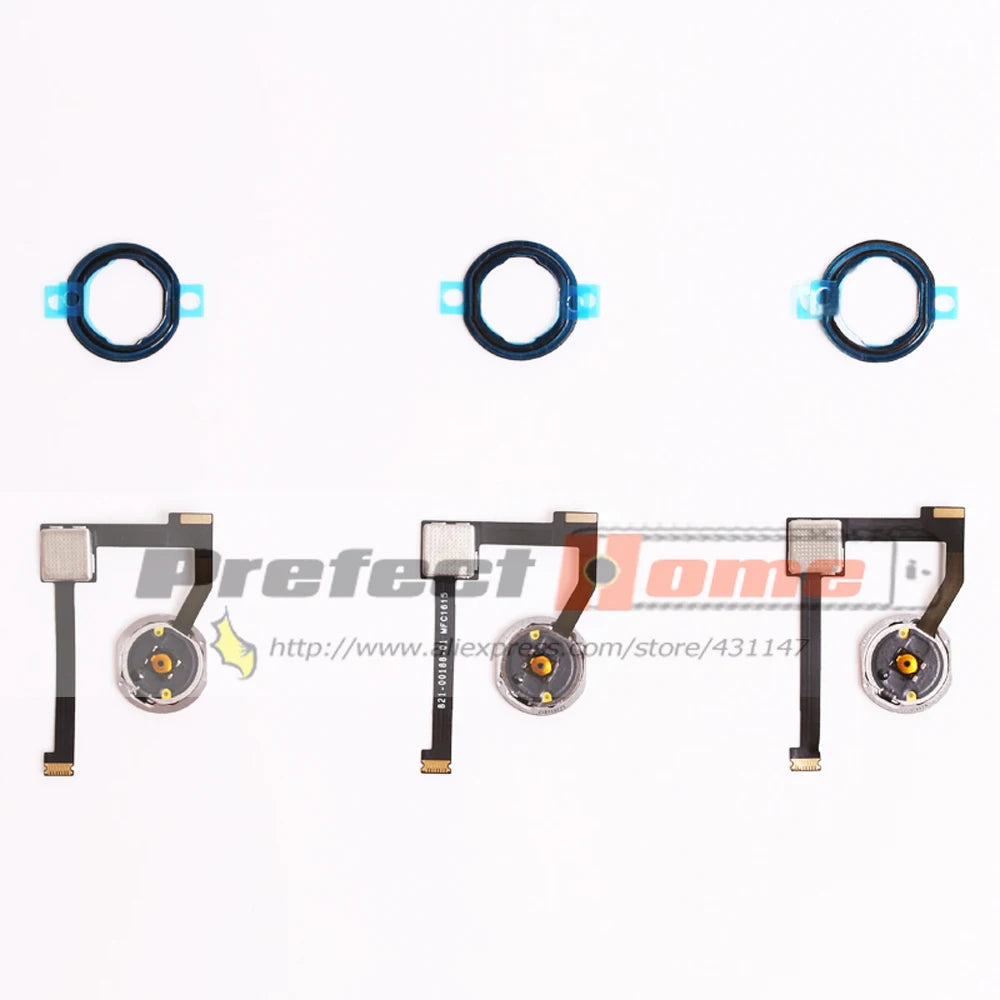 Home Button Flex Cable For iPad Mini 4  Air 2 pro 12.9 2015 A1538 A1550 A1566 A1567 A1584 A1652 Home Button + Plastic Gasket  iPad tablet repair parts