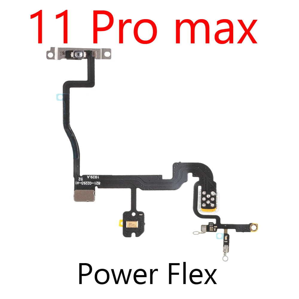 ON OFF Power Side Button Flex Cable With Flash Light For iPhone 11 11 pro 11 pro max Replacement Parts iPhone phone repair parts