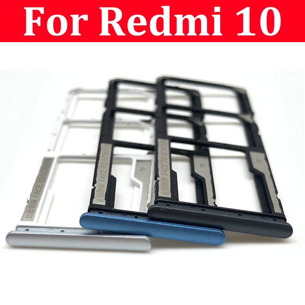 New SIM Card Slot SD Card Tray Holder Adapter For Xiaomi Redmi 10 10A 10C Repair Parts  Xiaomi  Xiao mi phone repair parts