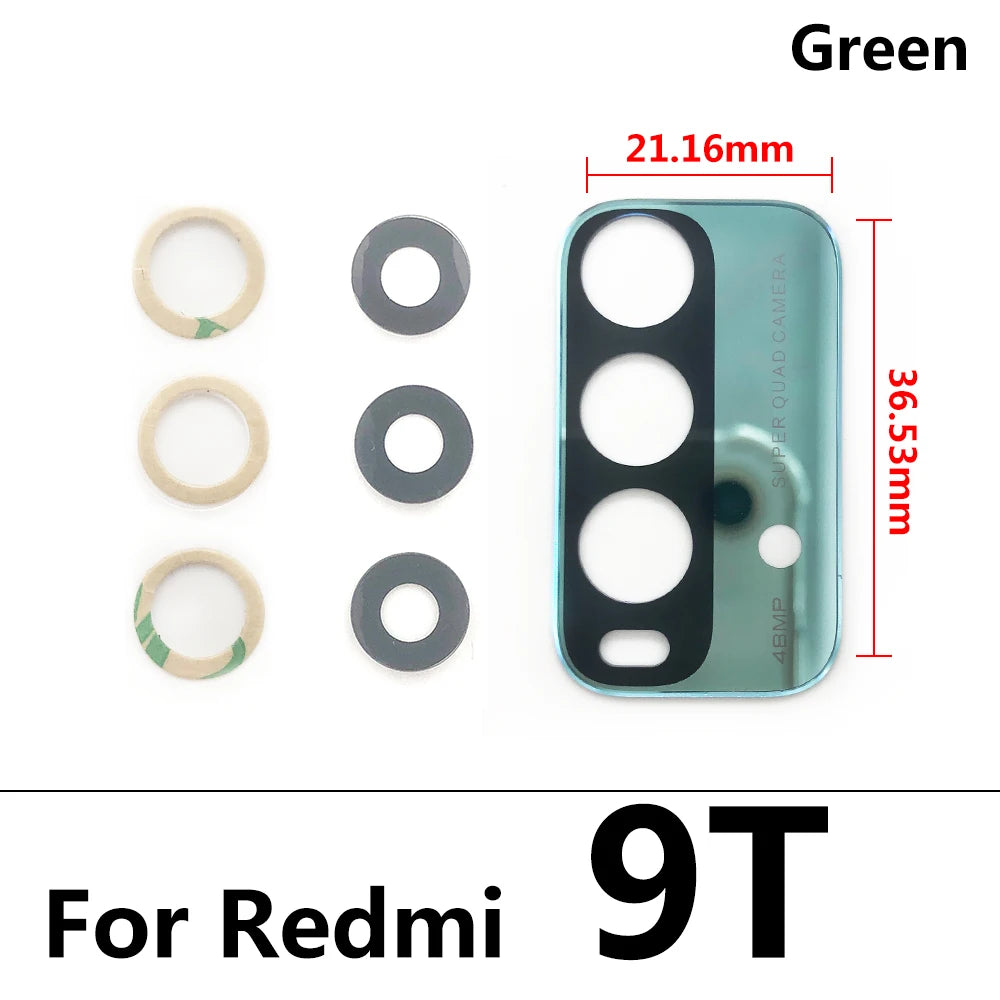 New Camera Glass Lens Back Rear Camera Glass Lens For Xiaomi Redmi 9T Redmi9T With Glue Repair Parts  Xiaomi  Xiao mi phone repair parts