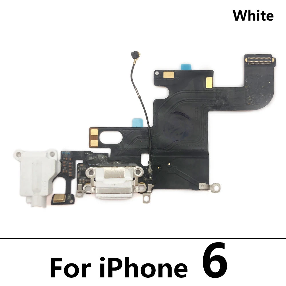 10Pcs/Lot, USB Micro Charger Charging Port Dock Connector Microphone Board Flex Cable For Iphone 6 6G 6S 7 7G 8 8G Plus iPhone phone repair parts