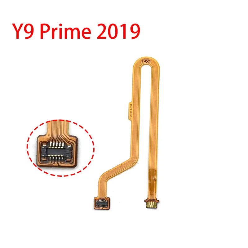New Home Button Fingerprint Touch Id Sensor Connector Flex Cable For Huawei Y6P Y7P Y8s Y6 Y7 Y9 Prime 2017 2018 2019 2020 Huawei phone repair parts