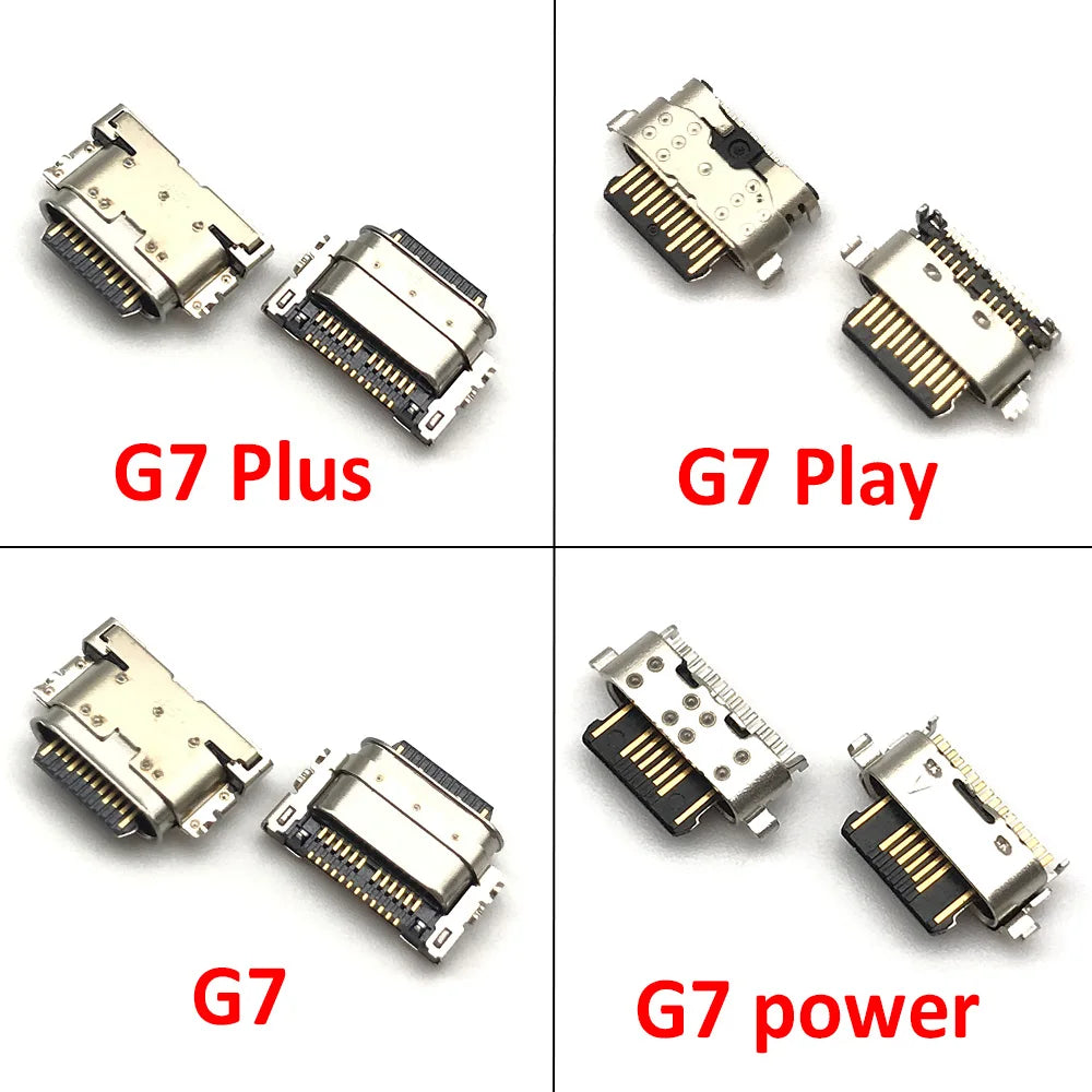 10Pcs USB Charging Port Connector Charge Jack Socket Plug Dock For Motorola Moto G9 G5 G5S G6 G7 Plus G8 Power Play Plus Lite Motorola phone repair parts
