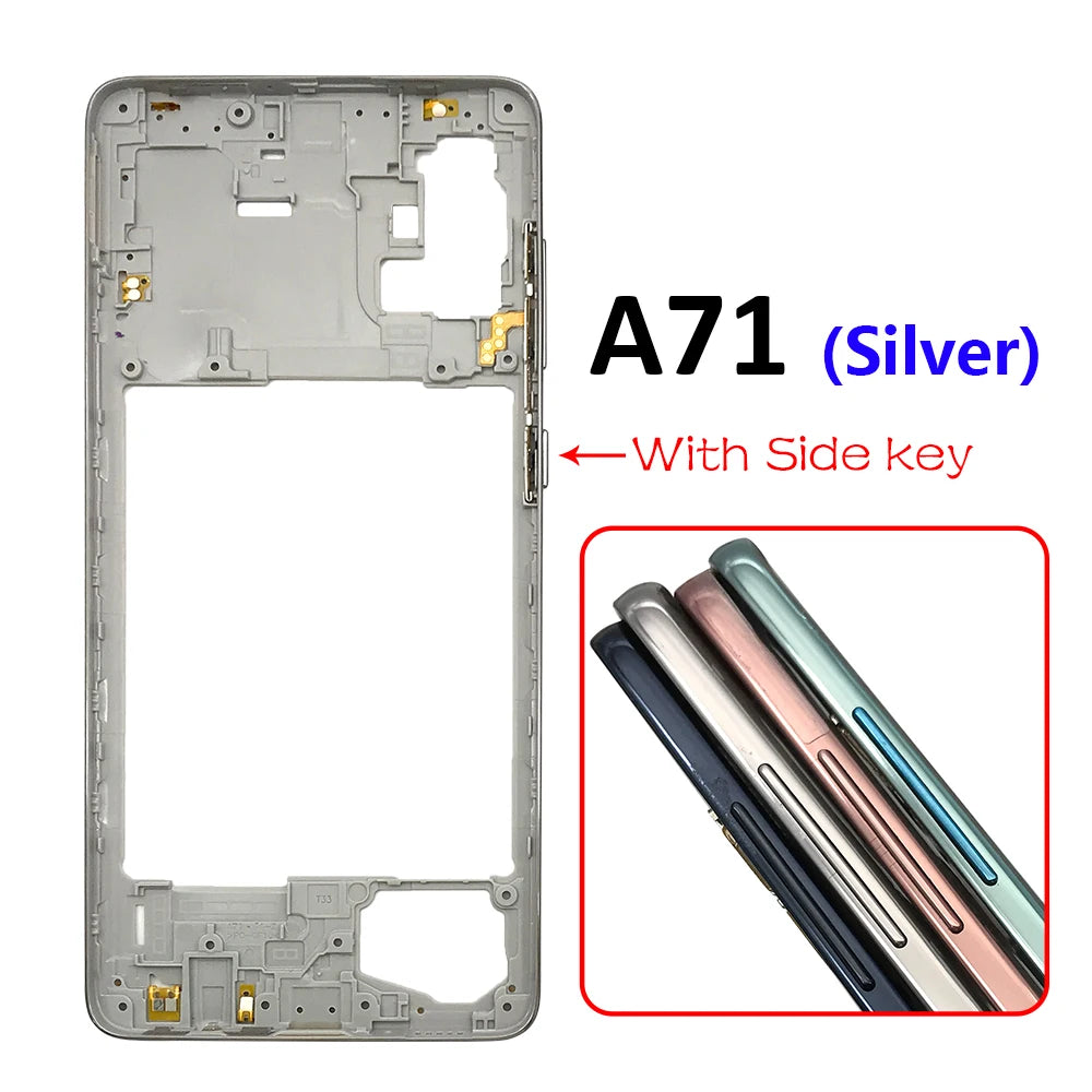 New Middle Frame Housing Case Cover For Samsung A51 A515 A515F A71 A715 A715F Replacement Parts Samsung phone repair parts