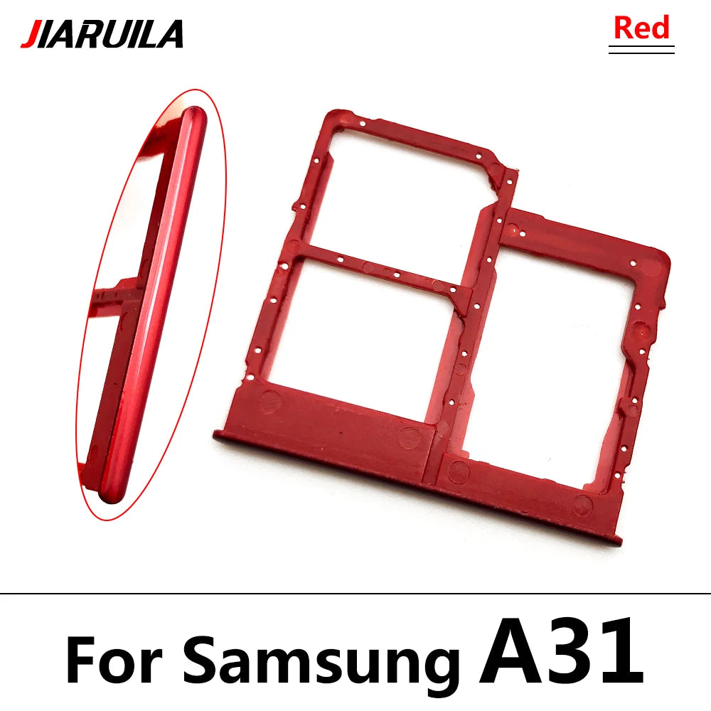 10Pcs/Lot,  For Samsung A12 A125F A31 A315F A51 A515F A71 A715F SIM Card Tray Slot Holder Replacement Parts Dual Samsung phone repair parts