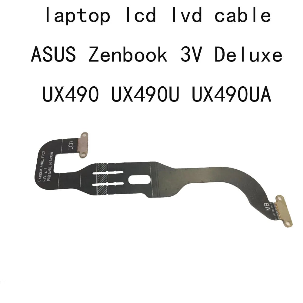 UX490 LCD Video Screen CABLE For Asus ZenBook Deluxe UX490 UX490UA UX490U UX490UAR T64275W3 Laptop LVDS Cables PC Connector Flex ASUS laptop repair parts