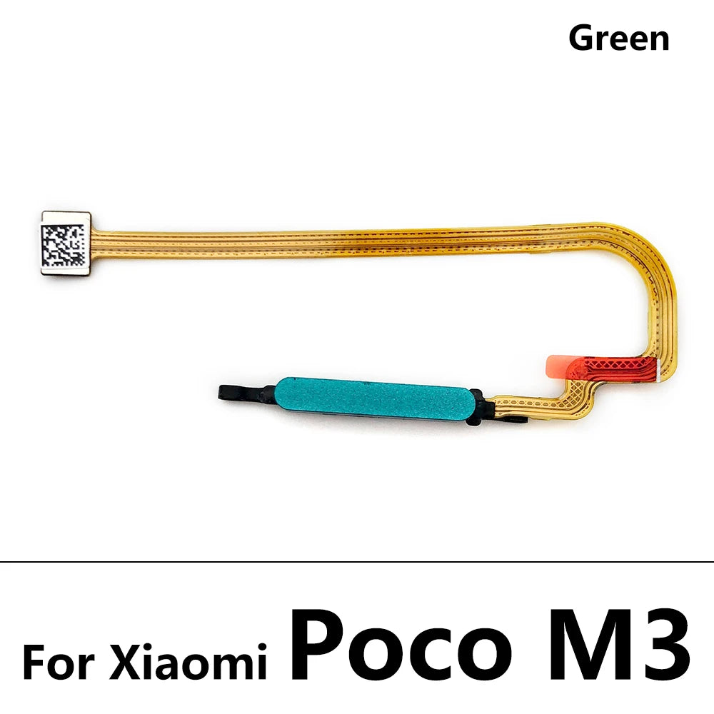 New Fingerprint Scanner For Xiaomi Poco M3 F3 X3 GT Pro Home Button Fingerprint Menu Return Key Sensor Flex Cable For Redmi 9T  Xiaomi  Xiao mi phone repair parts