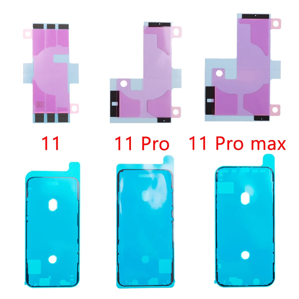 2pcs/lot For iPhone 16 15 14 13 12 11 pro Plus X XR XS Max Battery Sticker Strips + LCD Display Waterproof Seal Adhesive Sticker iPhone phone repair parts