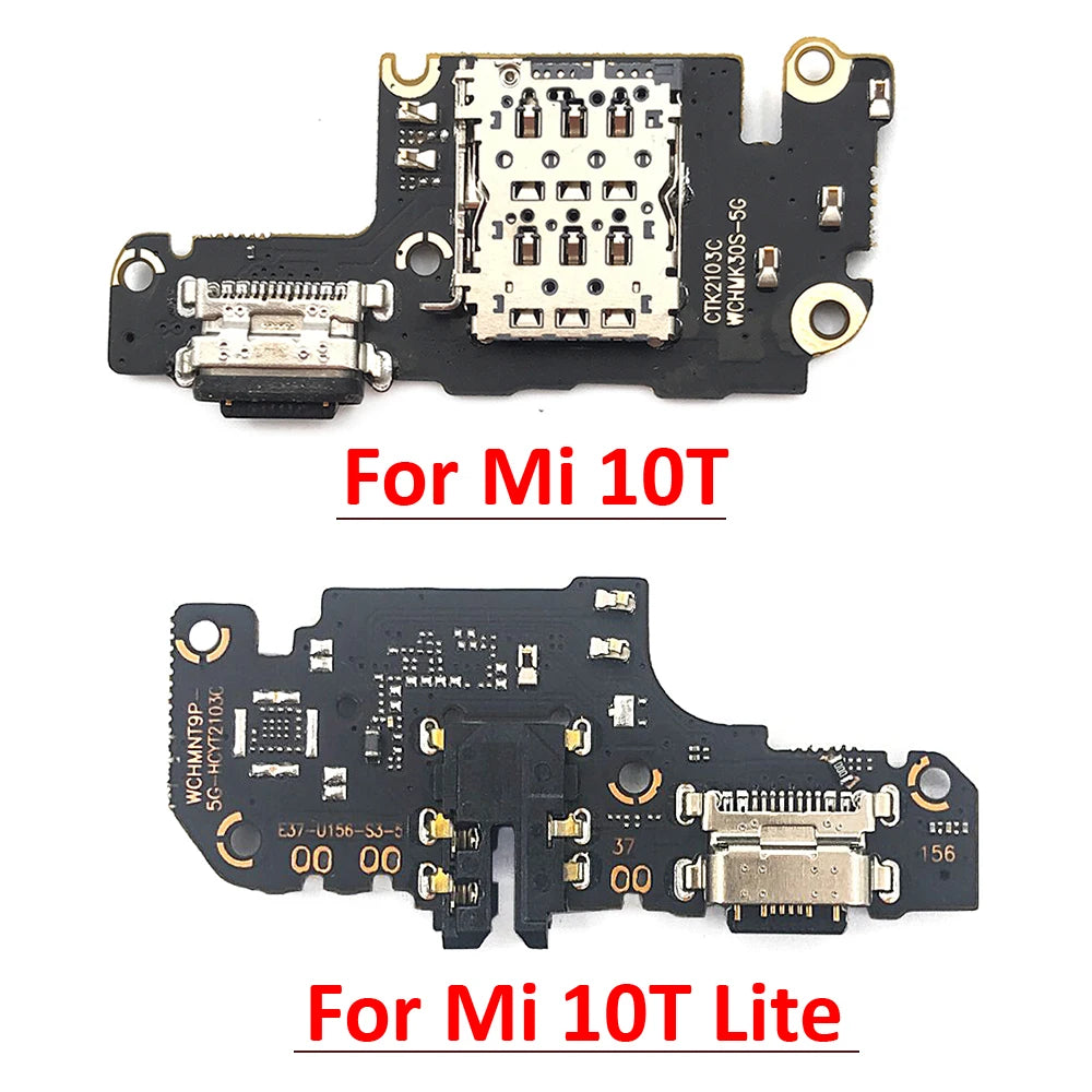 New USB Charging Port Board Flex Cable Connector Parts For Xiaomi Mi 8 9 9T 10T 10 11 12 Lite Pro Microphone Module  Xiaomi  Xiao mi phone repair parts