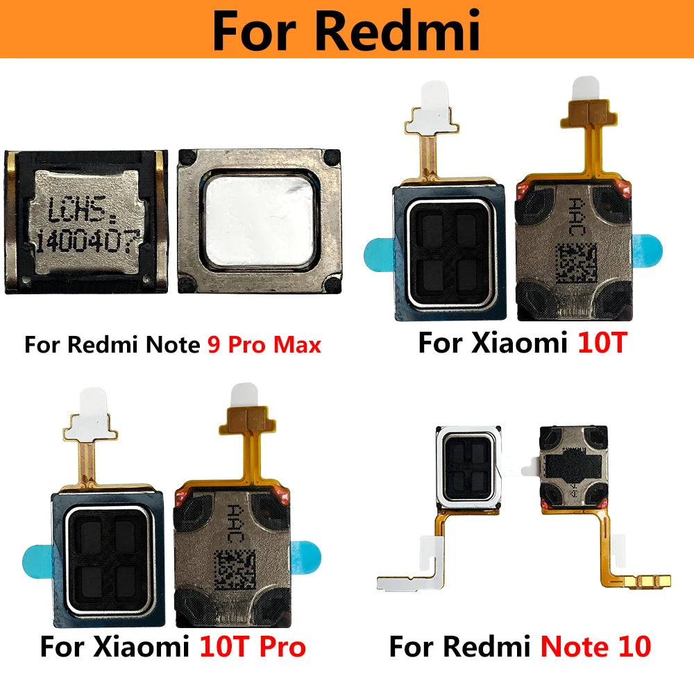 Ear Earpiece Speaker For Xiaomi For Redmi Note 7 8 8T 9 Pro 9S Note 10 10s 11 Pro Plus 4G 5G Earphone Top Receiver Xiaomi  Xiao mi phone repair parts