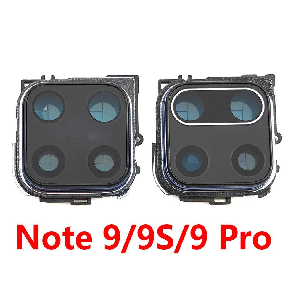 New Rear Camera Glass Lens Cover With Frame Holder For Xiaomi Redmi Note 9S 9 Pro with Sticker Replacement Parts Xiaomi  Xiao mi phone repair parts