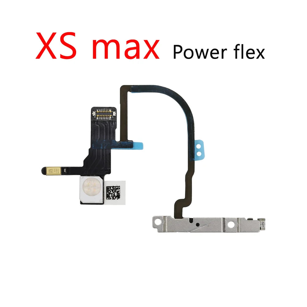 Power & Volume Buttons Key Switch Flex Cable With Metal Material For Iphone 11 12 Pro Max 12 mini X XS Max Replacement Parts iPhone phone repair parts