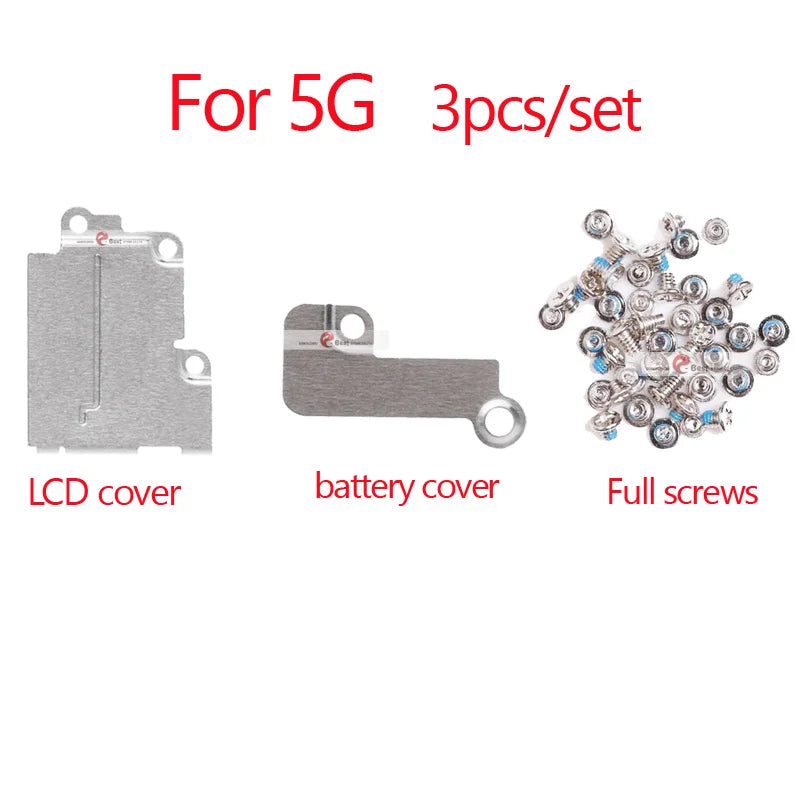 3pcs  LCD Cover Plate + Full Screw For iPhone 7 6 8 6S Plus 5 5S XS max Front Camera Lcd Touch Screen Metal Holder Bracket iPhone phone repair parts