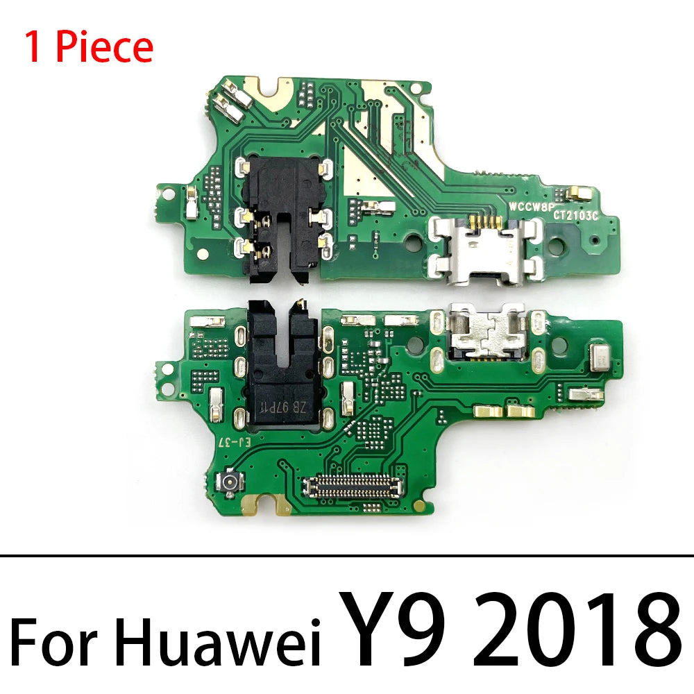 USB Charging Charge Connector Plug Dock Port Flex Cable For Huawei Y5 Y6 Y7 Y9 Prime 2017 2018 2019 Y6P Y6s Y7P Y8P Y9s Y7A 2020 Huawei phone repair parts
