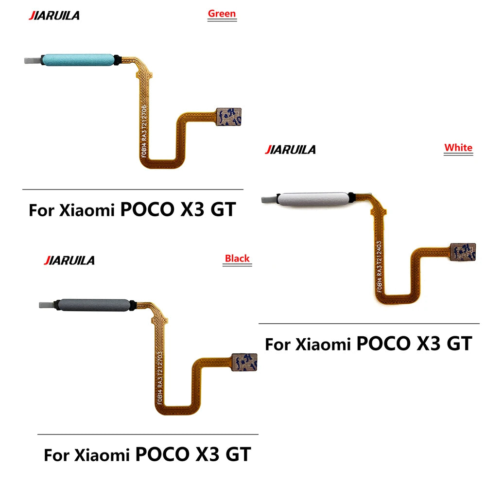 New Fingerprint Scanner For Xiaomi Poco M3 F3 X3 GT Pro Home Button Fingerprint Menu Return Key Sensor Flex Cable For Redmi 9T  Xiaomi  Xiao mi phone repair parts