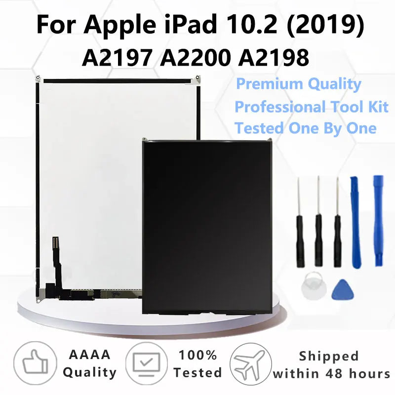 10.2"For iPad 7 7th Gen Touch Screen Digitizer Glass Panel & LCD Display For iPad 7 2019 A2197 A2198 A2200 Tablet Screen  iPad repair parts