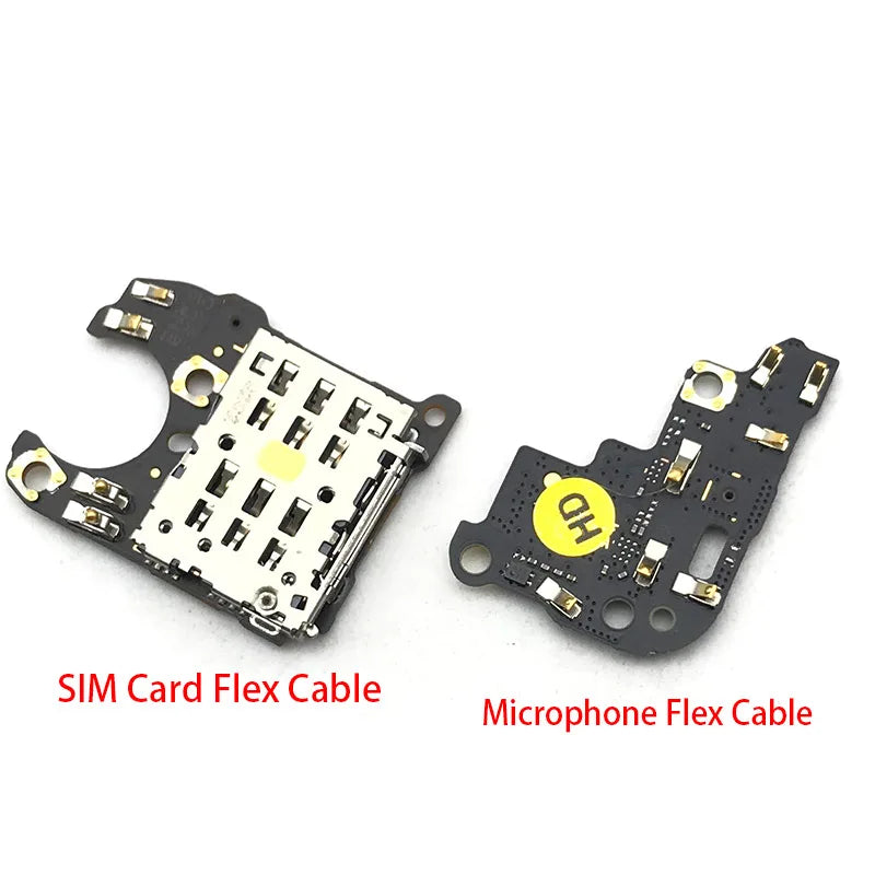 New For Huawei Mate 20 Pro SIM Card Holder Socket Board + Microphone Module Board Antenna Connect Signal Flex Cable Huawei phone repair parts