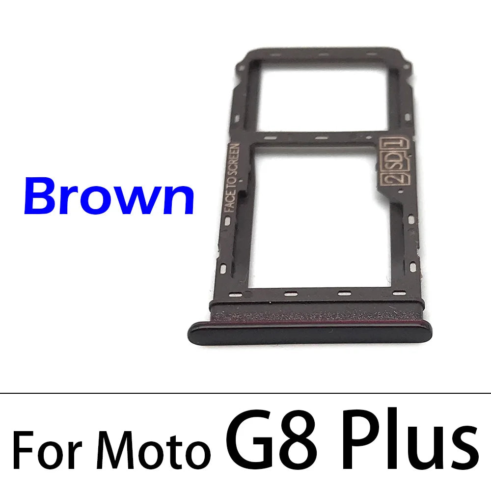 New SiM Tray For Motorola Moto G7 G8 G9 Play Plus Power Lite SIM Card Slot SD Card Tray Holder Adapter Motorola phone repair parts