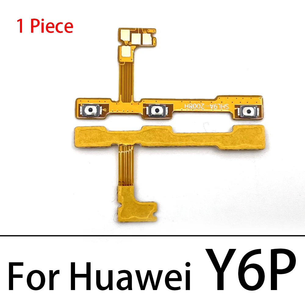 10Pcs, Power On Off Volume Side Button Key Flex Cable For Huawei Y6 Y7 Y9 Prime 2017 2018 2019 Y6s Y6P Y7A Y7P Y8S Y8P Y9S Y9A Huawei phone repair parts