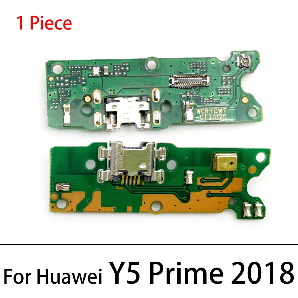 USB Charging Charge Connector Plug Dock Port Flex Cable For Huawei Y5 Y6 Y7 Y9 Prime 2017 2018 2019 Y6P Y6s Y7P Y8P Y9s Y7A 2020 Huawei phone repair parts