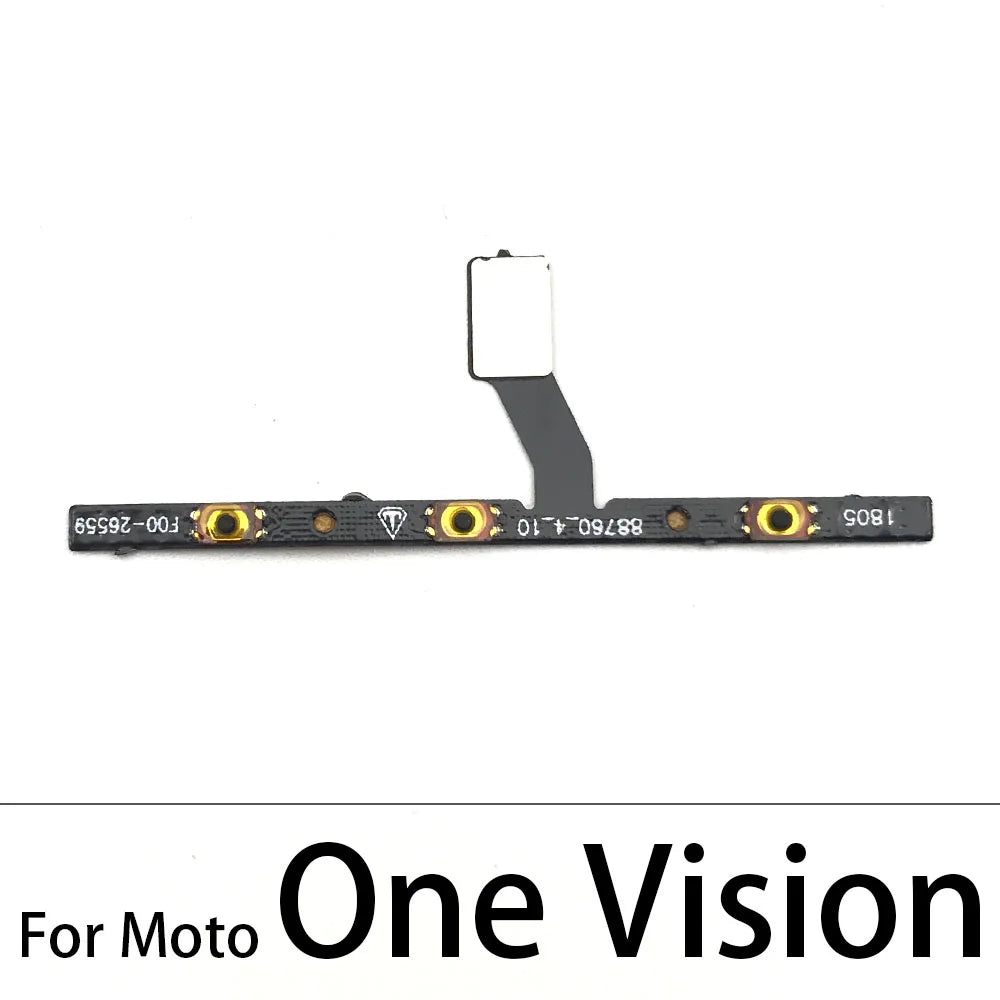 10Pcs, New Volume Button & Power Flex Cable Ribbon For Motorola Moto One Fusion Plus Action Hyper Macro Vision Zoom / One 5G Motorola phone repair parts