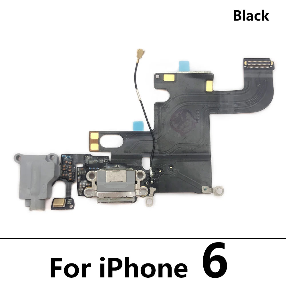 10Pcs/Lot, USB Micro Charger Charging Port Dock Connector Microphone Board Flex Cable For Iphone 6 6G 6S 7 7G 8 8G Plus iPhone phone repair parts