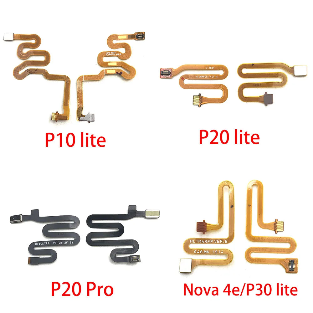 Home Button Fingerprint Sensor Scanner Touch ID Connecter Flex Cable For Huawei P10 P20 P30 lite Pro P Smart Plus 2019 Huawei phone repair parts