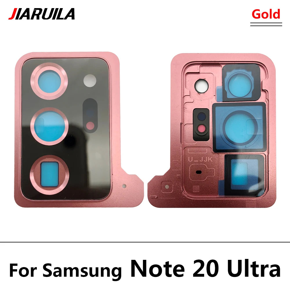 Housing Back Rear Camera Glass Lens With Cover Frame Holder For Samsung Note 20 / Note 20 Ultra / Note 10 Plus / Note 10 Lite Samsung phone repair parts