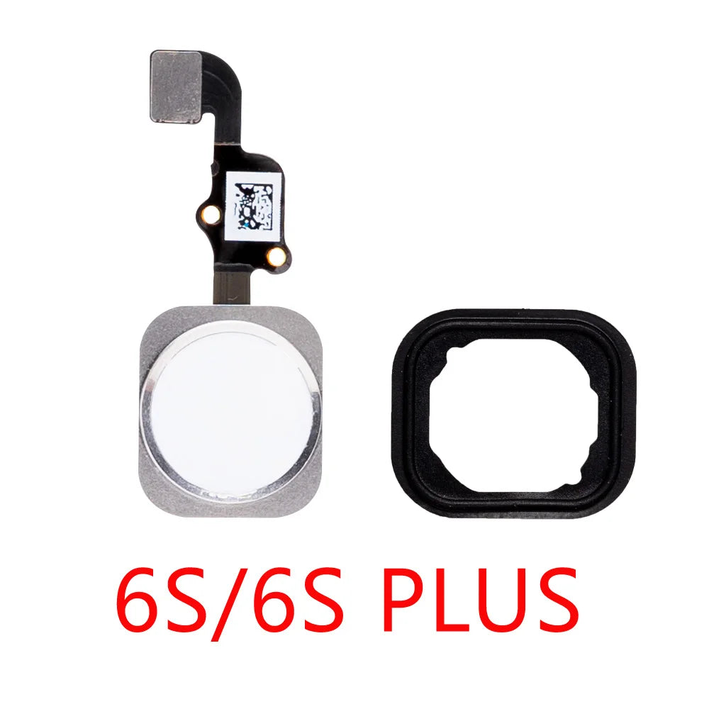 Home Button with Flex Cable for iPhone 6 6S 4.7"/ 6S 6 plus  5.5" Complete Assembly Spare Part Replacement Black/White/Gold iPhone phone repair parts